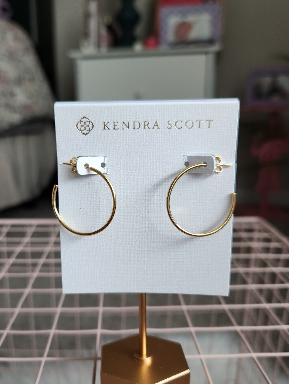 Kendra Scott 18k Keeley 25mm Sm Hoop Earrings